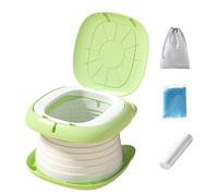 Portable Folding Travel Toilet Seat - 24x17cm ABS Compact Training Toilets Seats with Cleaning Pack Storage Bags Absorbent Sand | Travels for Indoor Outdoor Vehicle Use Hygiene SystemProMax
