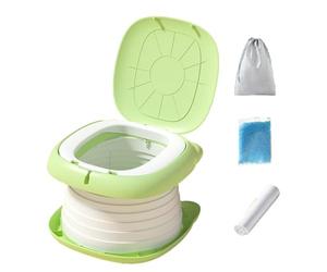 Portable Folding Travel Toilet Seat - 24x17cm ABS Compact Training Toilets Seats with Cleaning Pack Storage Bags Absorbent Sand | Travels for Indoor Outdoor Vehicle Use Hygiene SystemProMax