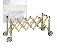 Portable Folding Trolley on Wheels Lightweight Aluminum Camping Cart & Funeral Stretcher for Easy Transport of Caskets and Gear Perfect for Church and Outdoor Use