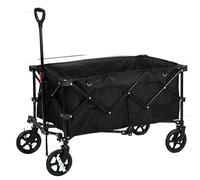 Portable Folding Utility Cart for Camping & Picnic, Garden Transport Trolley with Storage, Heavy-Duty Shopping Cart for Outdoor Use, Versatile & Convenient Folding Wagon