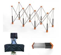 Portable Folding Workstand, Adjustable Telescopic Builders Trestle, DIY Steel Work Bench Carpenter, Folding Saw Horse Tools, for Garage Construction Site Carpentry or Picnic(4 legs)