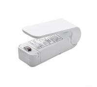 Portable Food Bag Sealer for battery Operated 10cm Portable Food(white) | for battery operated, 2AA alkaline required, portable use, no power cord needed, compact 10x5x4cm