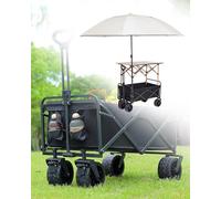 Portable Food Cart Folding Snack Cart for Street Vendors Black 37in Table Versatile Market Stand Mobile Catering Trolley Ideal for Farmers' Markets