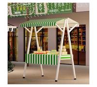 Portable Food Cart with Wheels for Year-Round Outdoor Vending at Night Markets and Campus Events