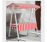 Portable Food Cart with Wheels for Year-Round Outdoor Vending at Night Markets and Campus Events