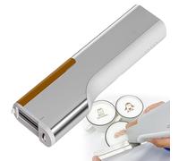 Portable Food Printer, Handheld Cake Coffee Printer, with Auxiliary Ruler, Intelligent Connection,Can DIY, Memory Function(No Need to Upload Again), Print Width 26Mm, for Cake,Brown