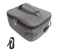 Portable Food Warmer Heated Lunch Boxes, Electric Lunch Box Food Heater for Adults, USB Charging, Aluminum Film Liner, Personal Microwave Food Warmer for Car Outdoor Camping Picnic