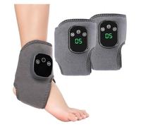 Portable Foot and Ankle Massager with Heat - Customizable Temperature Control from 45 to 65 Degrees Celsius, 3-Speed Vibration & 5-Temperature Settings