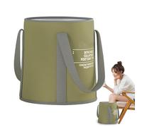 Portable Foot Bath - Foldable Feet Soaking Tub Foot Bath Basin,Feet Soaking Tub, Foldable Pedicure Bag, Portable Foot Soak Foot Tub with Handle, Foot Spa Bucket for Laundry, Camping, Travel Puzzlegame