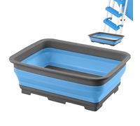 Portable Foot Bath, Folding Foot Soak Tub, 14.57 x 10.63 x 4.65 Inches Heat Resistant, Spa Bucket for Dry Skin Relief, Hot Water Soaking, Travel, Camping, Beach and Salon