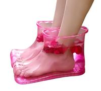 Portable Foot Bath Shoes - Waterproof Cleaning Slippers, Non-Slip Pedicure Sandals | Bathroom Relaxation Footwear With Drain Sole For Apartment Dormitory Household Indoor Soaking Spa Session Care