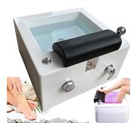 Portable Foot Bath Spa with Massage, LED, and Auto Drain,A