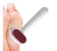 Portable Foot Remover, Heel Pedicure Tool, 2.17x0.98 Inches Foot File with Scraper Edge, Sturdy ABS Metal Feet Tool, Callus Remover with Comfortable Grip, Salon Pedicure for Men Moms Dads