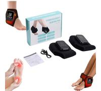 Portable Foot Renew Triple Method Massager Foot Massager for Neuropathy Triple Technology Foot Massager Ankle, Foot Massagers, 3-Speed & 5-Temperature, 15 Mins Intelligent Timing (Black, 2 PCS)