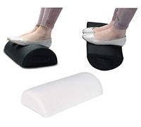 Portable Foot Rest Pillow Cushion for Home Office Under Table Flight Travel Relaxing Ergonomic Pillow Non-Slip Slow Rebound Foot Pad - White