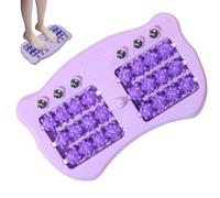 Portable Foot Roller Massager with 24 Rollers for Plantar Fasciitis Pain, Magnetic PP Design for Foot Circulation, Ideal for Home or Office Relaxation Purple