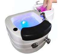 Portable Foot Spa, Massage Footbath with Pedicure Rest, Hot and Cold Water Adjustment, Automatic Drain for Relaxation and Foot Care