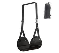 Portable Footrest for Airplanes and Cars - Adjustable Height and Foldable Leg Hammock | Foot Support with Adjustable Straps and Carrying Bag | For Trains, Ships, Office and Long Trips