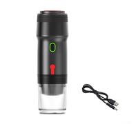 Portable for espresso Machine USB Electric Coffee Maker for Travel Camping Car Use Compact Design Silver(Black A)