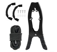 Portable For Kayak Anchor Gripper with Metal Buckle and Boat Anchor Clamp for Stability and Secure Anchoring, Suitable for Fishing Adventures on Lakes, Rivers, and Streams (BLACK)