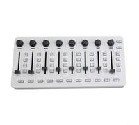 Portable for midi Keyboard Controller with Wireless Transmission - 8 Rotary Knobs Drum Pads for Music Production Software Home Studio Setup Compact Design