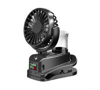 Portable for mini Clip-on Misting Fan 4 Speeds, 360 Adjustable Strong Wind for mini Clip on Misting Fan(F7 is black)