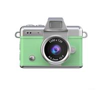 Portable for MINI Digital Camera, on Keyring with 1.47 Inch HD Display, 180° Flip Selfie Function, 720P Recording, LED Fill Light and Type-C Charging Function, for Photo and Video Recording (Green)
