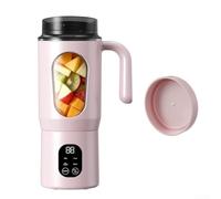 Portable for mini Juicer Machines Cold Press Slow Masticating Extractor for Wellness Shots Nut Milk Pink White(pink)