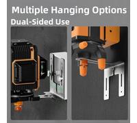 Portable For Mini Level Wall Holder with Adjustable Vertical and Horizontal Settings and Compatibility for 58 and 14 Connector Levels, Constructed from Thick Stainless Steel (B)