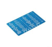 Portable for morse Code Practice Card Aluminum Alloy - Dual Sided CW Learning Tool for Telegraph Symbols and Letters 8.6x5.4cm