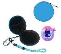 Portable for Tamagotchi Paradise Carrying Case Hard PU Dustproof Shockproof Storage Bag Travel Protective Cover with Hand Strap Organizer (Blue)