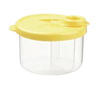 Portable Formula Container - Divided Milk Powder Box | Formula Storage Travel Containers, 300ml Feeding Organizer, Three Compartment Dispenser, Removable Nutrition Keeper, Nursery Accessory, Outd