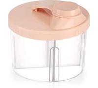 Portable Four-Compartment Milk Powder Dispenser, 2025 Upgraded Pink Milk Powder Box,Baby Milk Powder Storage Container, Milk Powder Dispensers Bottle Feeding