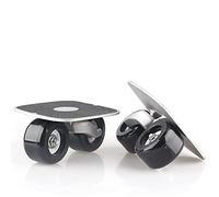 Portable Freeline Roller Road Drift Workout Board Skates Anti-slip Plate Aluminum Truck Black Wheel