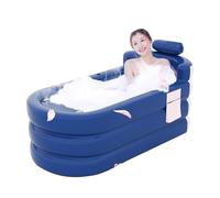 Portable Freestanding Bathtub - Foldable Basin with Lumbar Support and Side Pocket | Ideal for Hot Bath, Cold Bath or Relaxation at Home