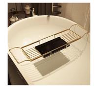 Portable Freestanding Caddy Tray Tub Shelf,Stainless Steel Over The Tub Bath Tray,for Spa or Reading Lite Style(Color2)