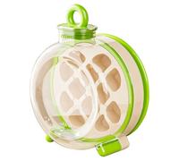 Portable Freezer Ice Maker with Ice Bin Fast,2-in-1 ICES Maker Bottle, 500ml Leak-Proof Water Bottle with Built-in ICES Tray, Quick Release Silicone Mold for Home Travel Camping (Green)