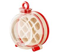 Portable Freezer Ice Maker with Ice Bin Fast,2-in-1 Ices Maker Bottle, 500ml Leak-Proof Water Bottle with Built-in Ices Tray, Quick Release Silicone Mold for Home Travel Camping (Red)