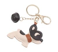 Portable French Dog Accessories Multi-Layered Detail Portable Vehicle Organizer Unique Animal Keychain Accessories