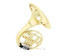 Portable French Horn Bb 3 Keys Brass Double French Horn Nickel Silver Plated