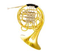 Portable French Horn Four Key Double Row French Horn For Professional Brass Bands