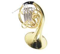 Portable French Horn Four Key Double Row French Horn In Lacquered Gold