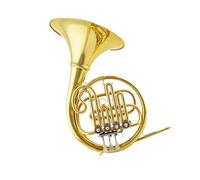 Portable French Horn French Horn In B Flat Four Key Single Row Brass Instrumen