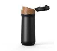 Portable Frenchs Press Insulated Water Bottle Stainless Steel Texture Coffee Bottle Travel Water Cup For Outdoor Activity Camping Coffee Maker