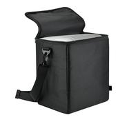 Portable Fridge Bag, Nylon Zipper Storage Organizer, Portable Freezer Protector, Black Makeup Case for Home, Outside, Kitchen