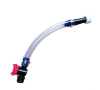 Portable Fuel Transfer Hose With Flow Control Switch For Racing Cars And 5 Gallon Cans Black