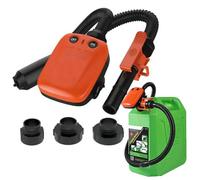 Portable Fuel Transfer Pump - 3.1GPM Electric Liquid Transfer Pump with Auto-stop Sensor, Built-in Lithium Battery, Compatible with Diesel and Gasoline, Includes 3 Size Adapters