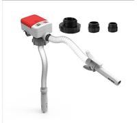 Portable Fuel Transfer Pump, Auto-stop Sensor, Extra Long Hose Battery Liquid Fuel Pump with 3 Size Adapter, Electric Oil Transfer Pump for Water Diesel Gasoline