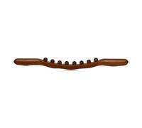 Portable Full Body Massager Wood Massage Roller Stick for Tissue Massage and Body Sculpting with 8/10 Beads