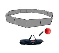 Portable Gaga Ball Pit Kit 15 FT Gaga Pit - Strong Nylon Mesh, Inflatable Gaga Ball, Pump & Carry Bag, Adult Ball Pit for Field Day Games & Physical Education Equipment